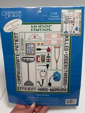 Candamar Designs Nurse Counted Cross Stitch Kit 51386 Medical Craft DIY New